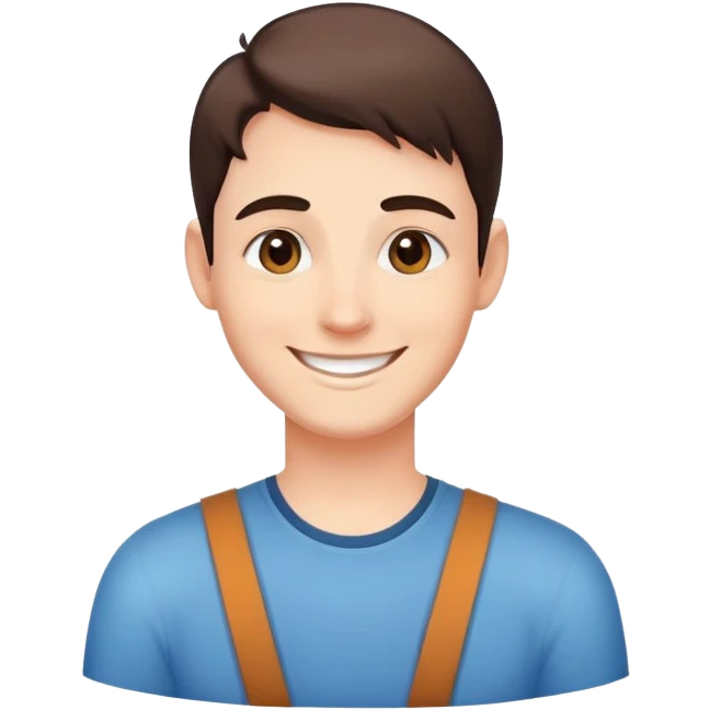 friendly person avatar with a smile emoji