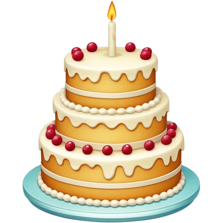 Vintage style cake emoji