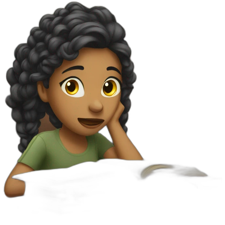 girl annoying when studying emoji