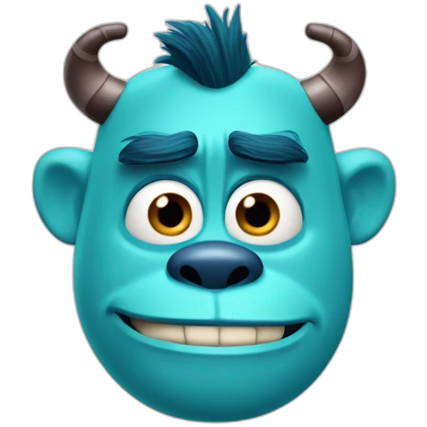 "Sulley" Sullivan de toy story enojado emoji