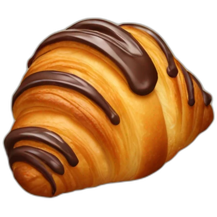 Chocolate croissant  emoji