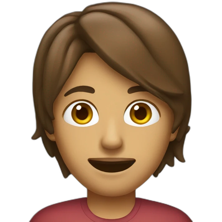 jalapeno with short brown hair emoji