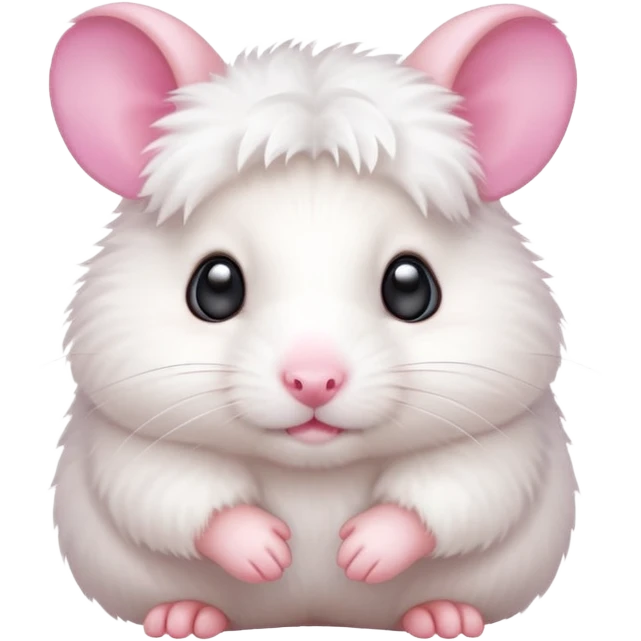 cute white hamster emoji