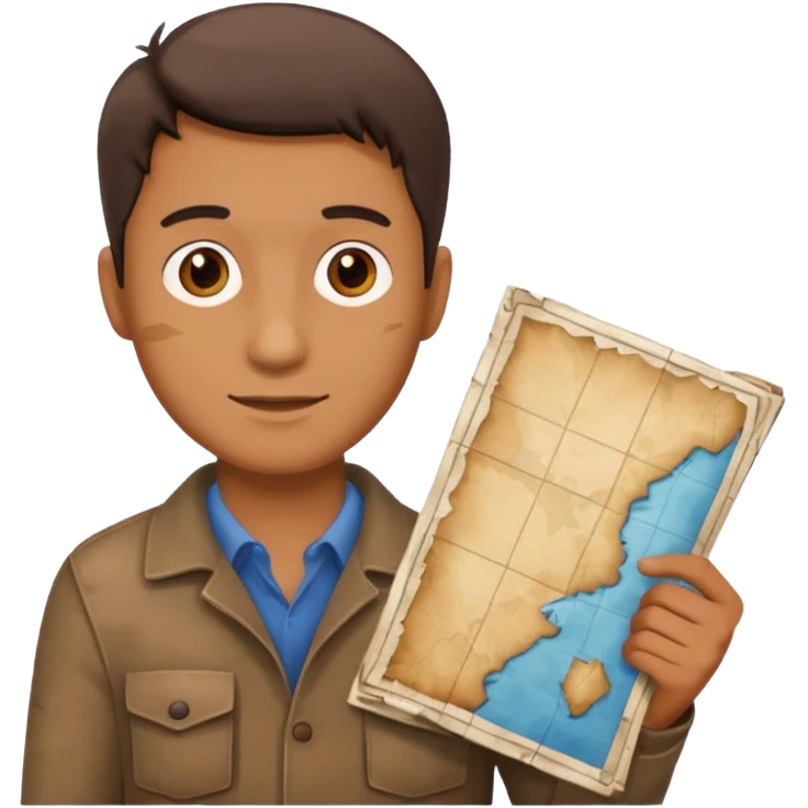 man holding a map @emoji emoji