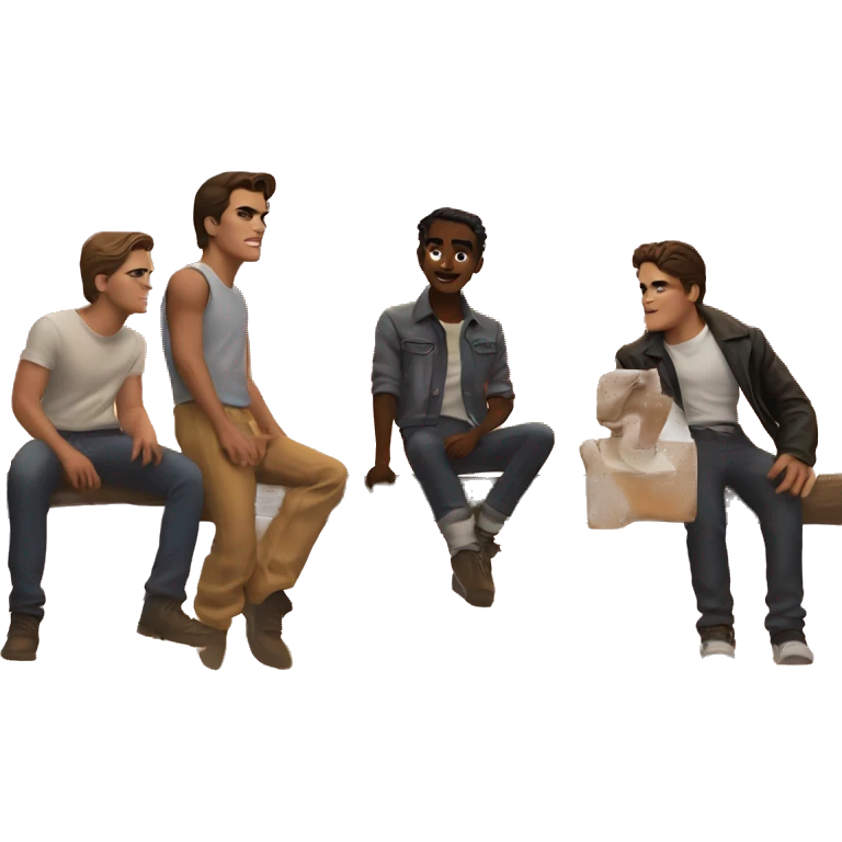 The sunset from the outsiders movie emoji