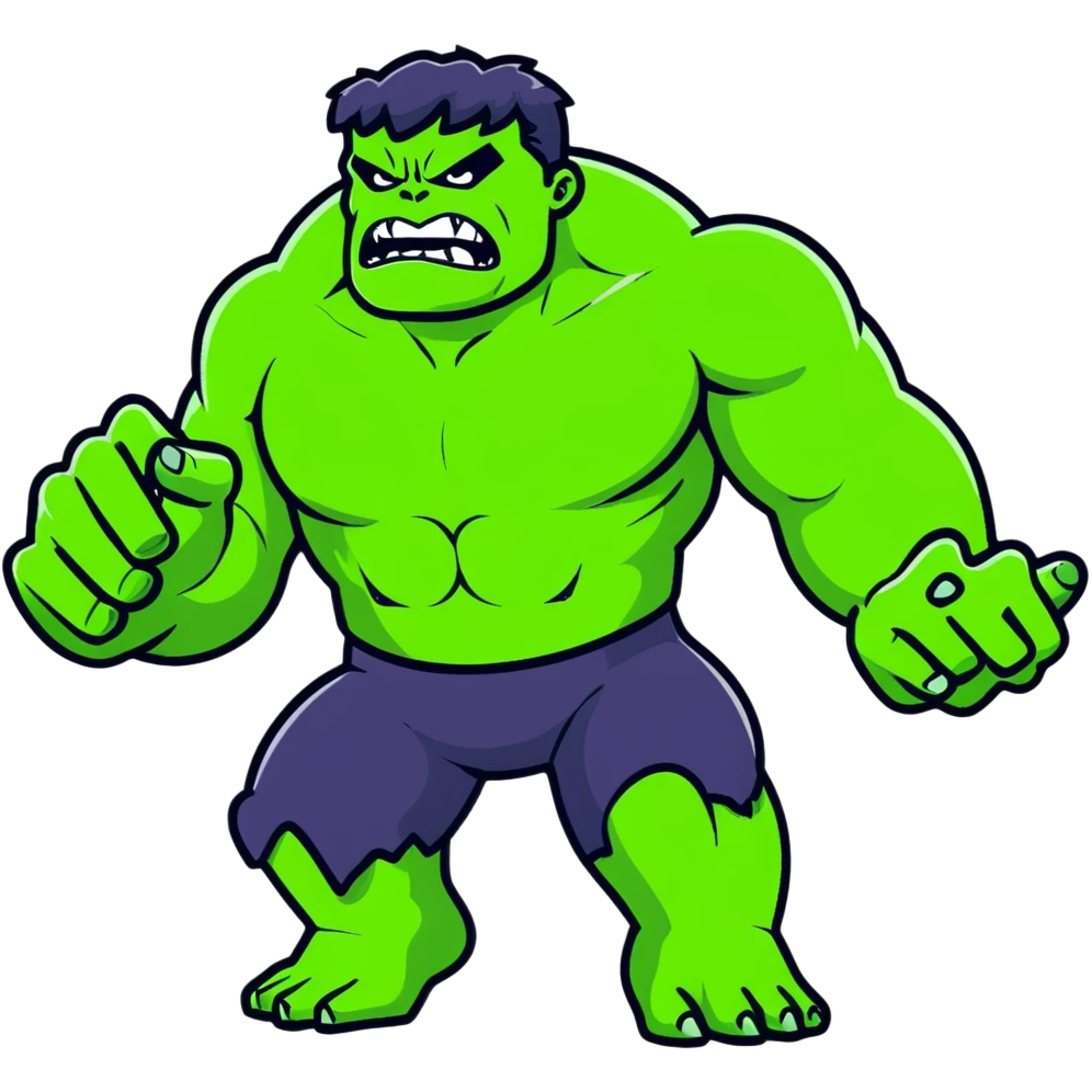 World Breaker Hulk, extremely powerful glowing green Hulk with energy radiating from his body emoji