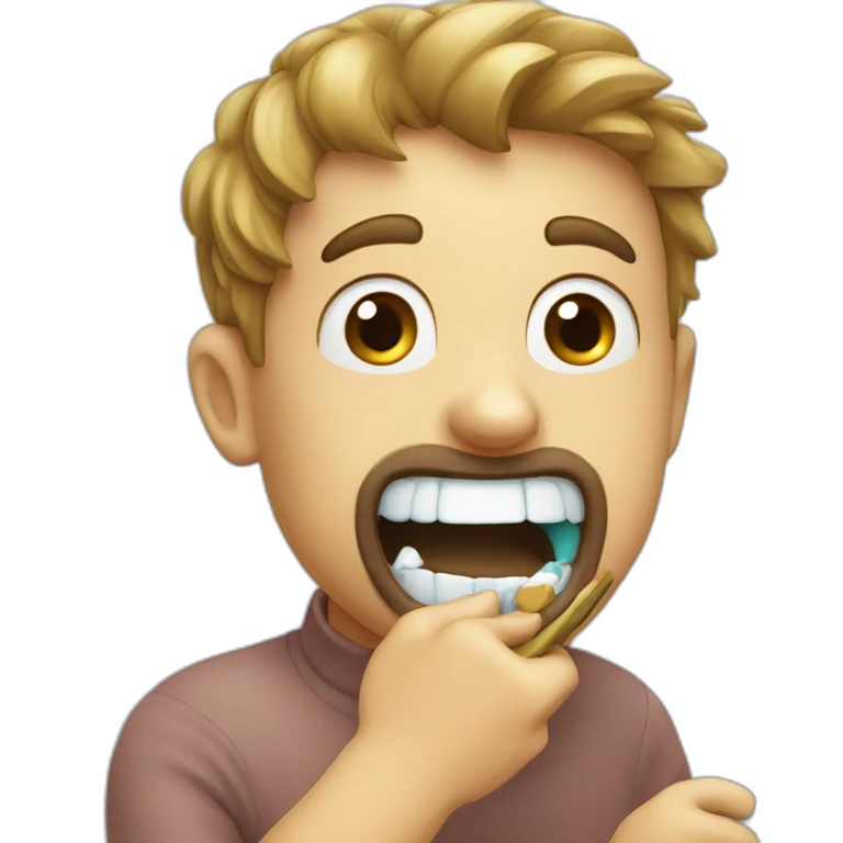 brush teeth emoji