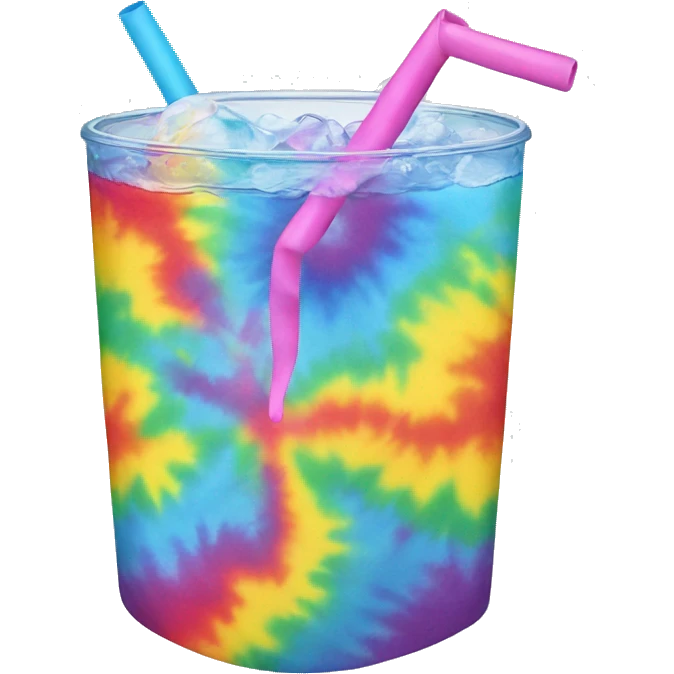 tie-dye drink emoji
