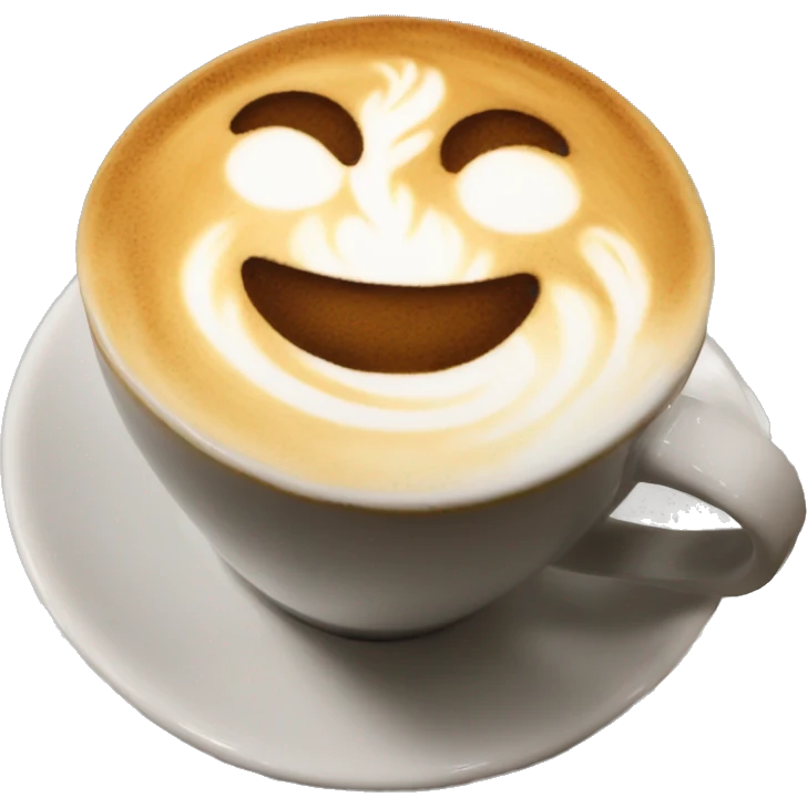 latte art emoji