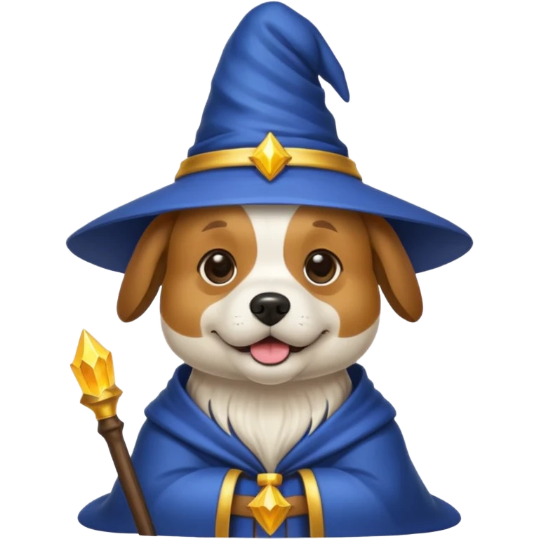 Dog wizard emoji