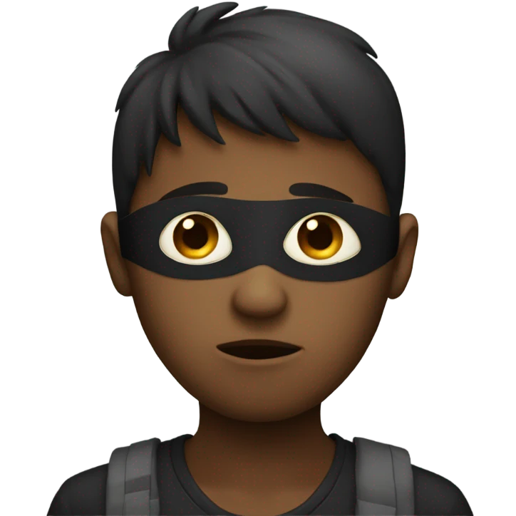 Sad boy in mask  emoji