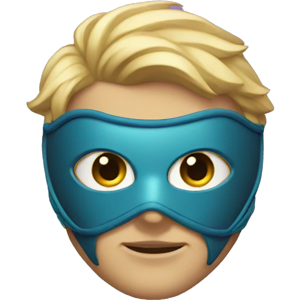 masked super hero emoji