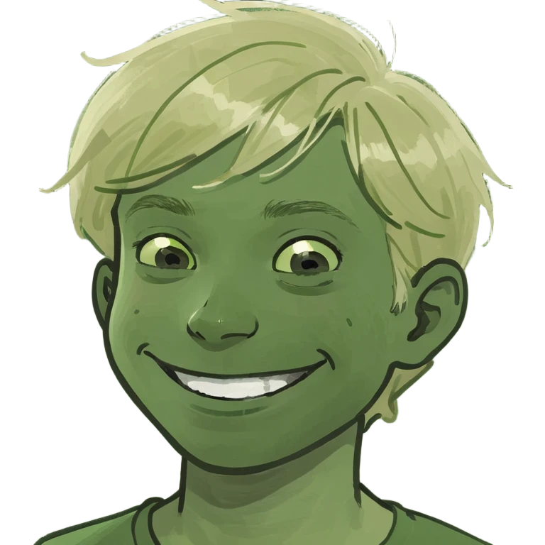 smiling boy with blonde hair emoji