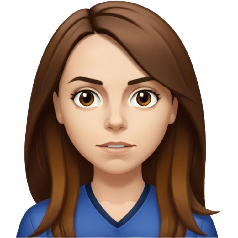 Melanie C with long brown hair emoji