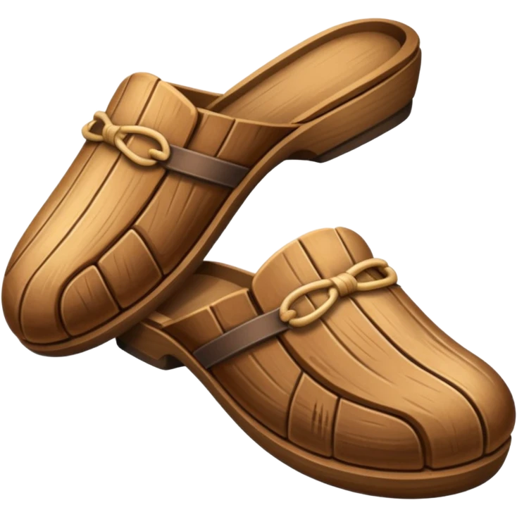 wood slipper emoji
