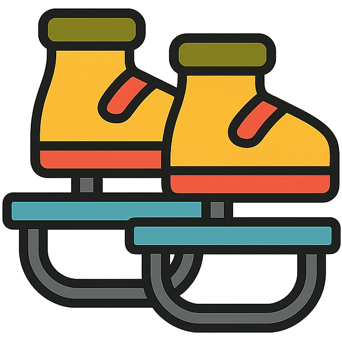 trampoline shoes, minimal, flat icon style emoji