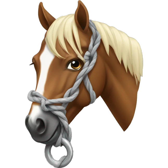 horse tied up emoji