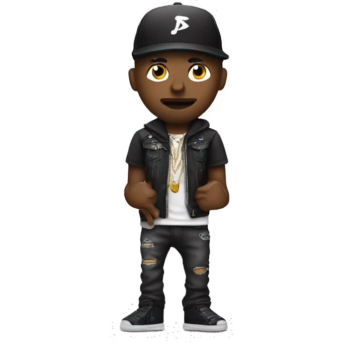 Rapper with a rocker  emoji