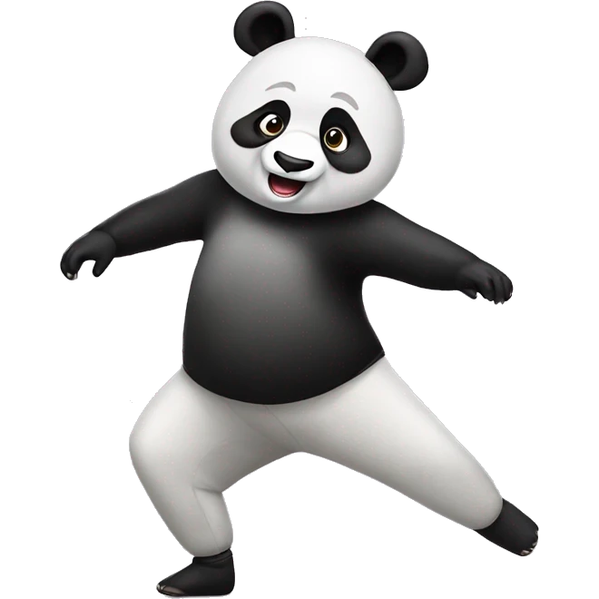 panda dancing ballet emoji
