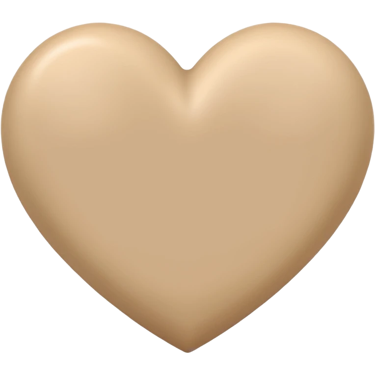 beige color heart emoji