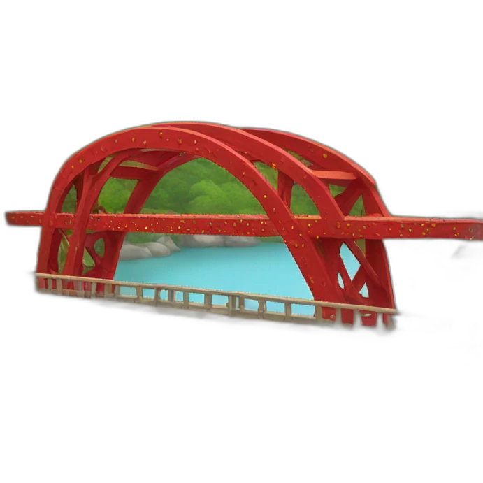 decorated red bridge  emoji