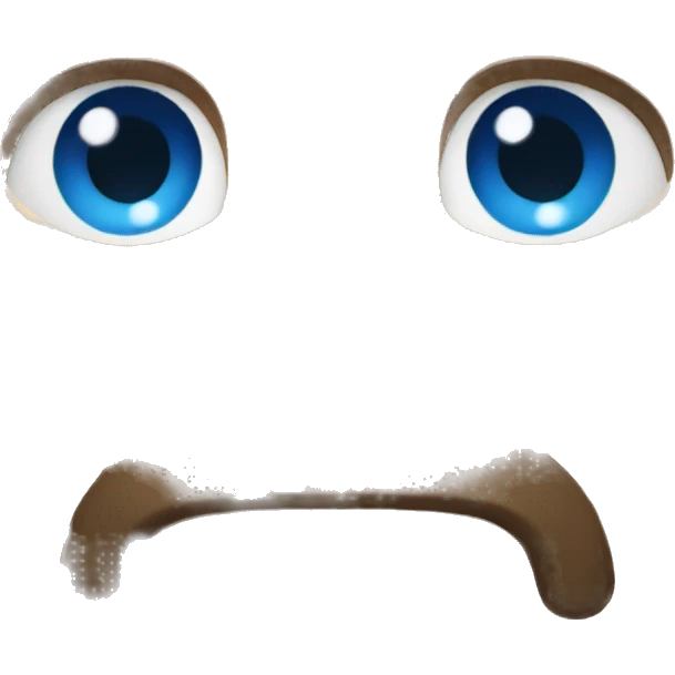 white guy with dark brown hair and beard with blue eyes  emoji
