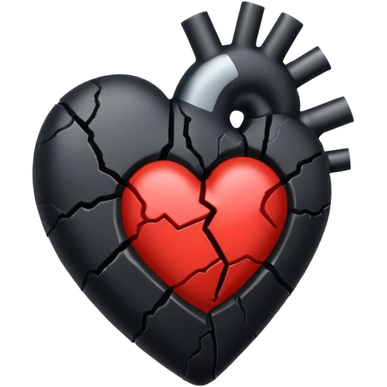 Black broken heart emoji