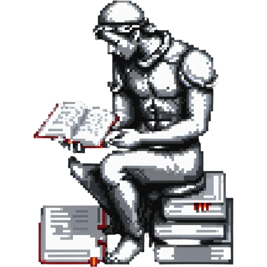 icon representing philosophy, such as a thinker statue or open book emoji