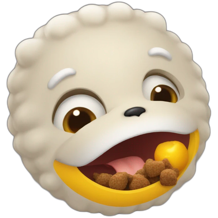 Un ourson qui mange du caca  emoji
