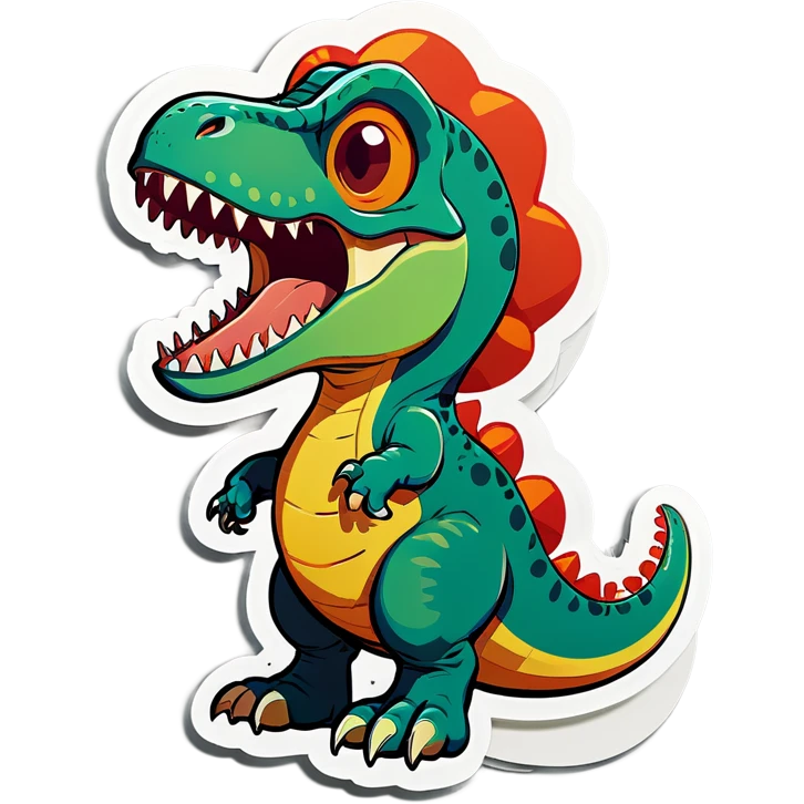 Cute T. rex emoji