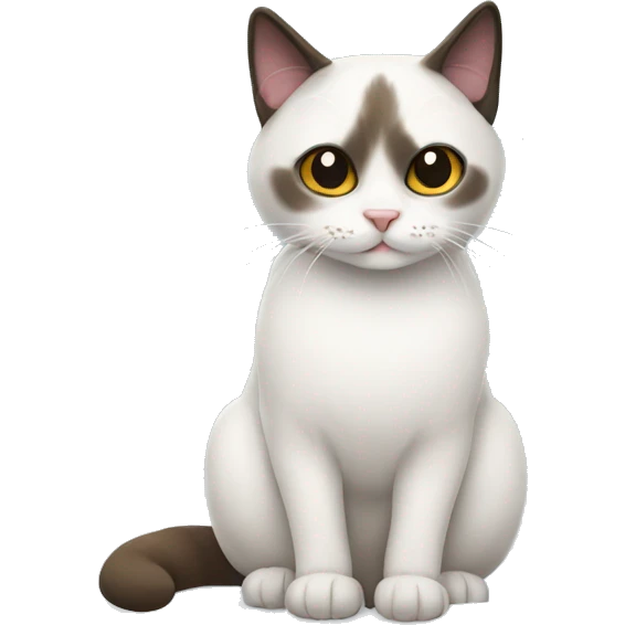 Snowshoe cat emoji