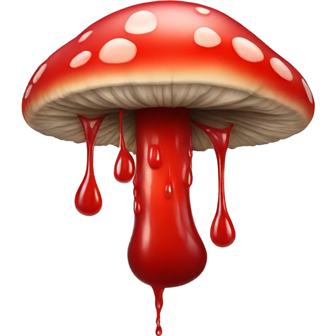 Red Dripping Mushroom emoji