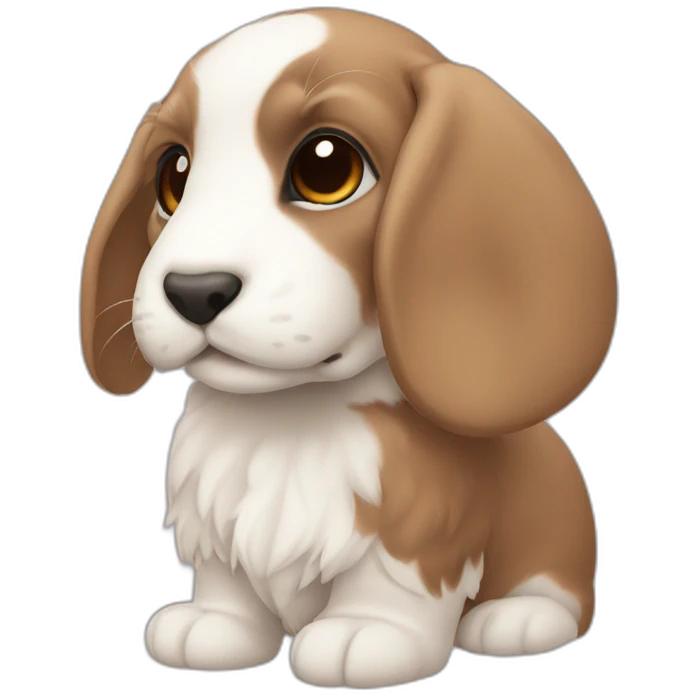 Lop ear broken color emoji