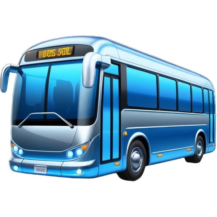 futuristic bus emoji