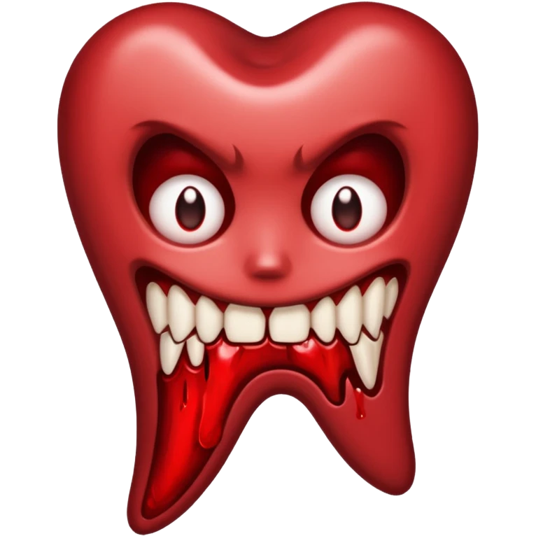 Pulled tooth with blood. emoji