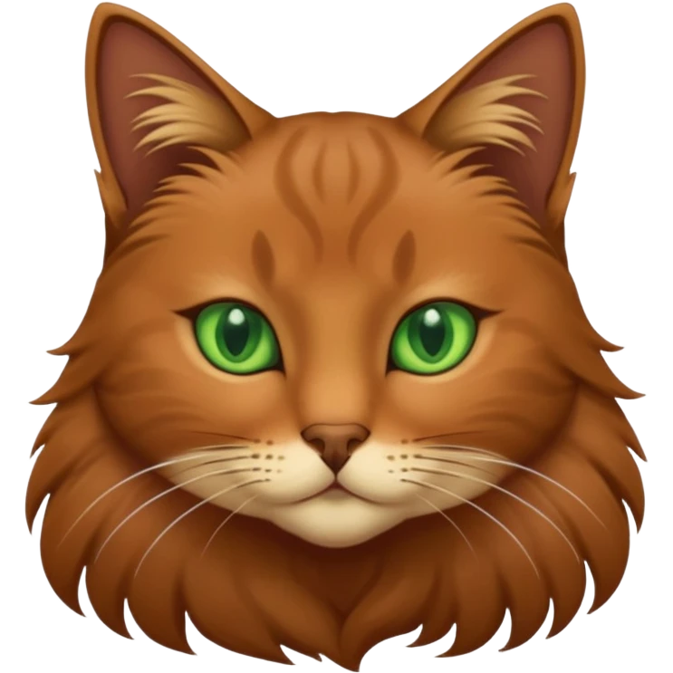 a brown elegant cat emoji
