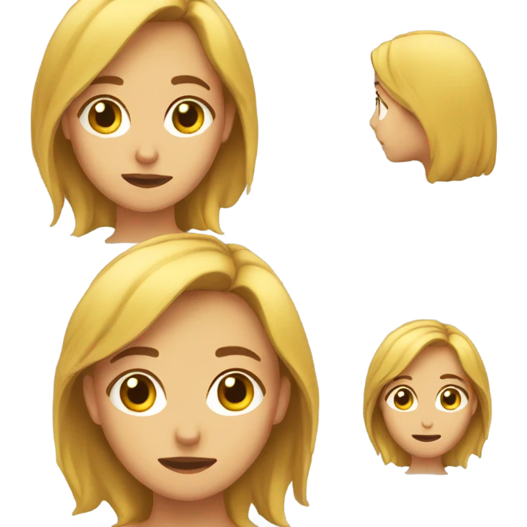 Una chica durmiendo  emoji