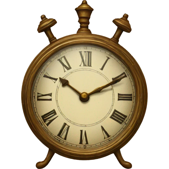 vintage clock emoji