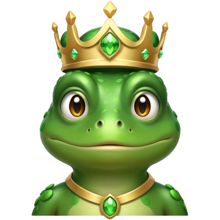 Saint frog emoji