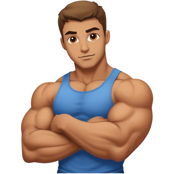 hot guy with big biceps emoji