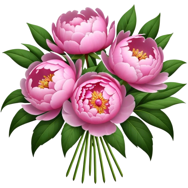 a peonies  emoji