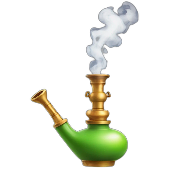 Hookah with smoke emoji