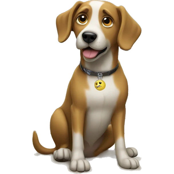 Dog watch tv emoji
