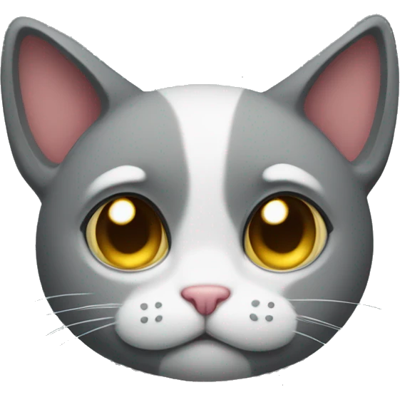 shy cat with gloomy eyes emoji
