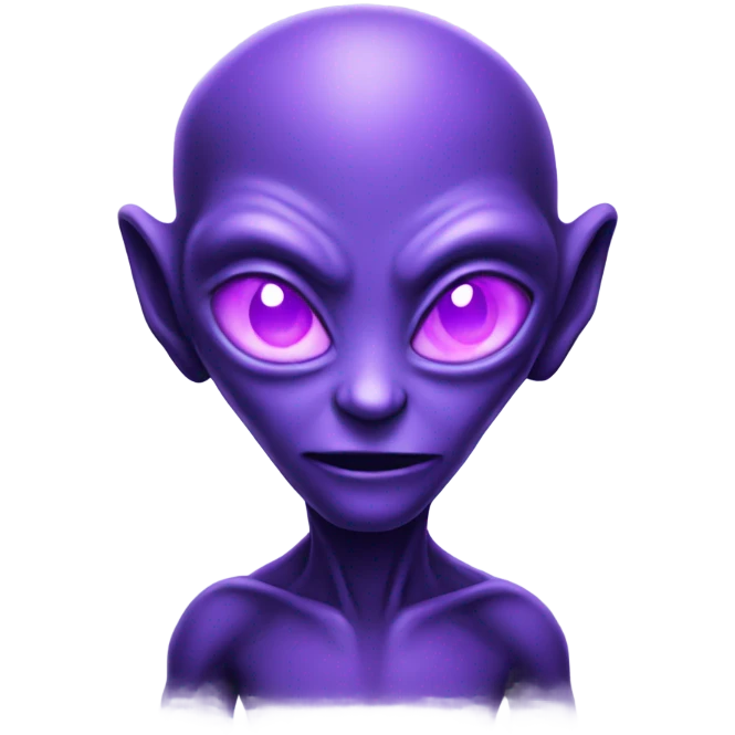 Lit alien purple  emoji