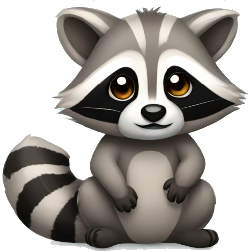 Cuddly raccoon emoji