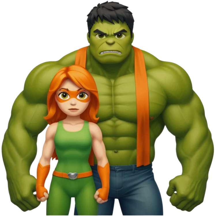 hulk  e fiona emoji