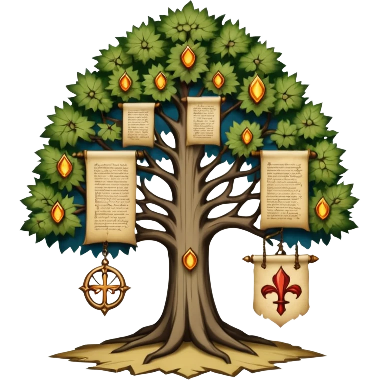 RPG skill tree medieval emoji