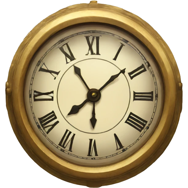 vintage clock emoji