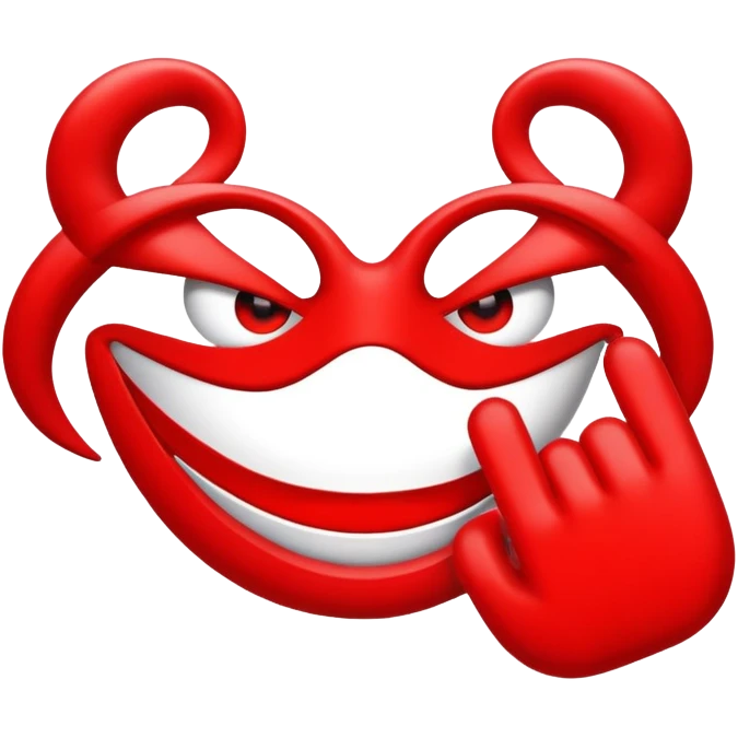 Red scam emoji